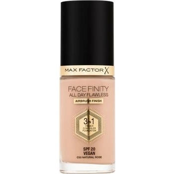 Max Factor Facefinity All Day Flawless SPF20 tekutý make-up s uv ochranou C50 Natural Rose 30 ml