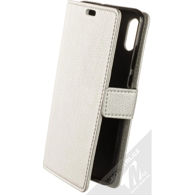 Pouzdro 1Mcz Horizon-1H Book flipové Honor 10 Lite, Huawei P Smart 2019 stříbrné – Zbozi.Blesk.cz