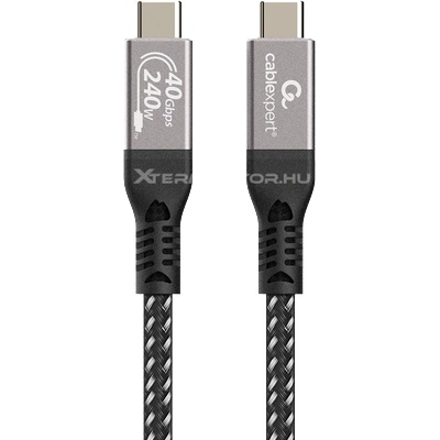 Gembird 50 см черен USB-C кабел за данни (CCBP-USB4-CMCM240-0.5M) (CCBP-USB4-CMCM240-0.5M)