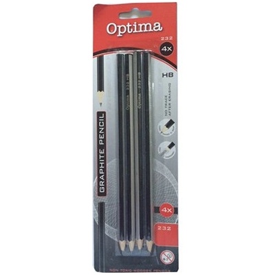 Optima Графитен молив optima hb шестоъгълен 4 броя 13500 (13500)
