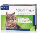 Virbac Effipro спот он пипета против бълхи и кърлежи за котки кутия с четири броя пипети