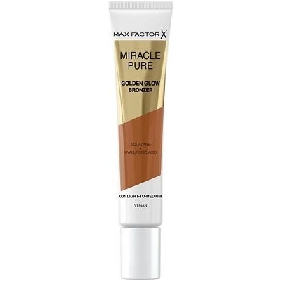 Max Factor Miracle Pure Golden Glow Bronzer rozjasňující krémový bronzer 001 Light-To-Medium 15 ml – Zboží Dáma