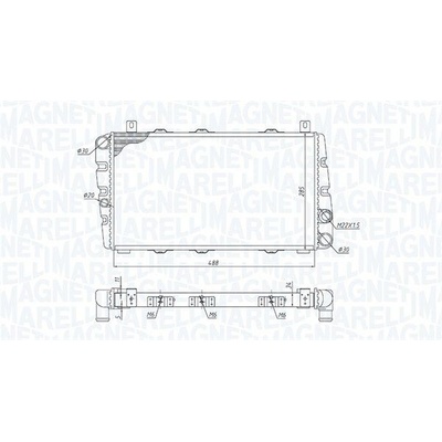 Chladič, chlazení motoru MAGNETI MARELLI 350213189700
