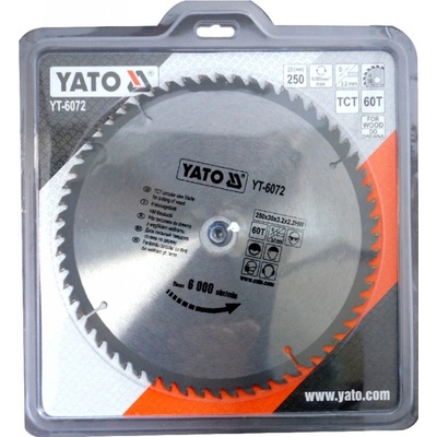 Yato Kotúč na drevo 250x30 mm 60z YT-6072