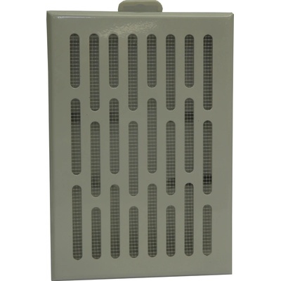 Toptrade kovová biela so sieťkou 225 x 155/210 x 140 mm, vývod 200 x 130 mm