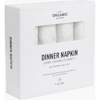 The Organic Company Салфетки Dinner 35 x 40 см бели 4 бр (1134-200)
