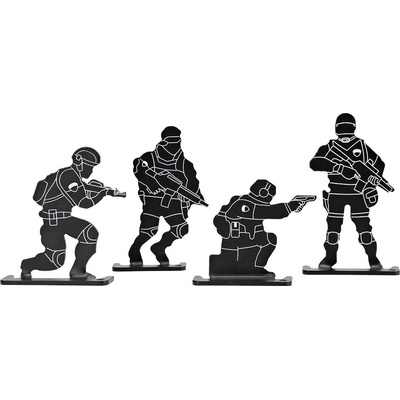 Imperator Tactical Plechový cvičný terč ve tvaru vojáků 4ks,