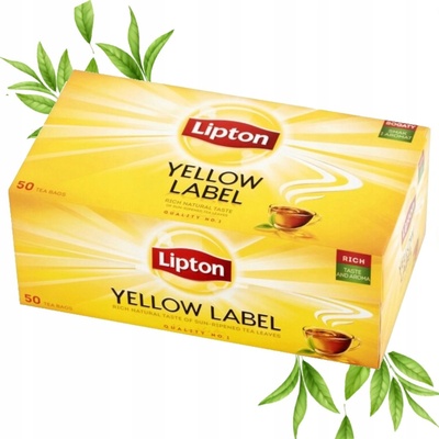Lipton Yellow label čierny čaj 50 x 2 g