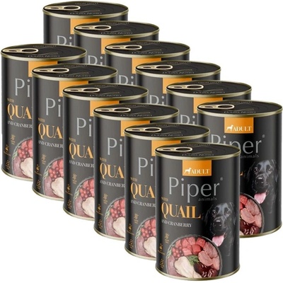 Dolina Noteci Piper Adult Dog křepelka brusinky 12 x 400 g