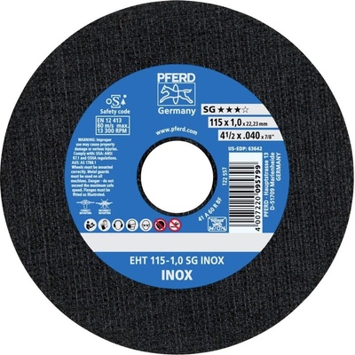 Pferd rezný kotúč rovný 115 mm 61340416 25 ks
