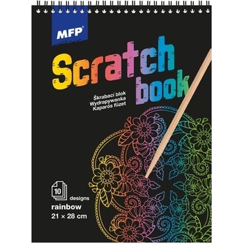 MFP 1032113 Škrabací obrázok blok 10l mix dúha