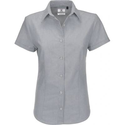 B&C BK04 OXFORD SSL /WOMEN šedá