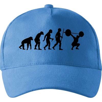 Evolution fitness so zahnutým šiltom a mosaznou sponou Svetlomodrá
