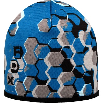 RDX zimní pletená čepice Merino 3930 modrá