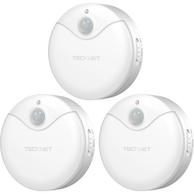 TeckNet Сензор за движение и LED нощна светлина - TeckNet LED09 (HNL01009WA02) 3-Pack Motion Sensor LED Night Light (HNL01009WA02)