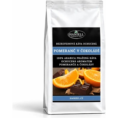Haniell Bezkofeínová zrnková Pomaranč v čokoláde 100 g