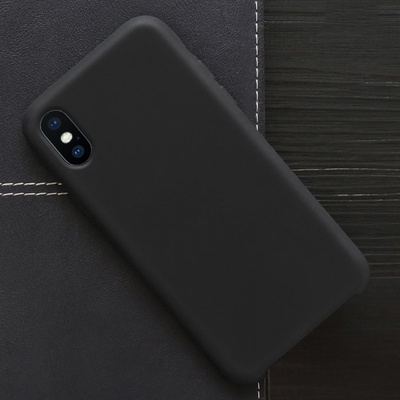 SES Extrapevné silikónové ochranné Apple iPhone 8 Plus - čierne