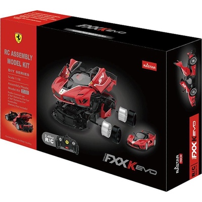 Rastar Кола за сглобяване Ferrari FXXK EVO R/C 84 части 1: 18 (1007003F)