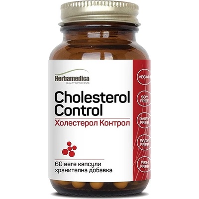 Herbamedica Cholesterol Control, 60 капсули, Herbamedica