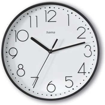 Hama Стенен часовник "Salina", тих Ø 22 cm, черен (HAMA-185866)