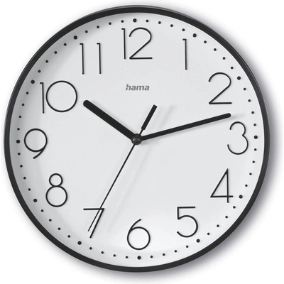 Hama Стенен часовник "Salina", тих Ø 22 cm, черен (HAMA-185866)