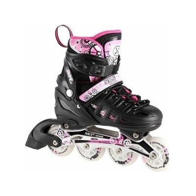 NILS Extreme Nils inline skates 4-in-1 black-pink led s(31-34) nh10905