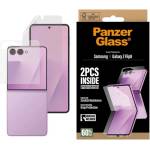Panzer Samsung Z Flip8 PANZERGLASS защитна фолио за екран, 2 бр. , с изключителна устойчивост на надраскване, за външен и вътрешен дисплей, ПРОЗРАЧНА (PG65143)
