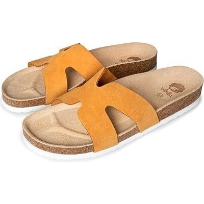 Vlnka Dámske korkové anatomické šľapky Zora béžová