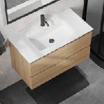 Bath Deluxe Шкаф за баня с мивка kenwood 91 см, дъб/бял (setbt0125b)