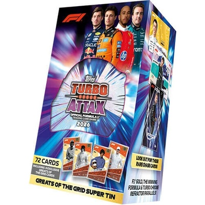 Topps 2026 Turbo Attax F1 Formule 1 Super Tin Greats of the Grid