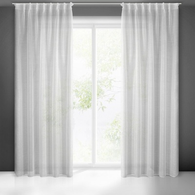 Takoy Záclona BELISSA z hladkého etamínu s jemným deštíkem na flex pásce 140 x 300 cm-HF-390141 | 140 x 300 cm
