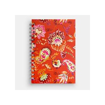 Sentio Бележник със спирала А5, 80л. Paisley Orange