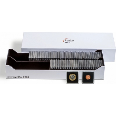 LEUCHTTURM QUADRUM Box na mince INTERCEPT Q 100 na mincovní rámečky nebo bublinky – Sleviste.cz