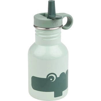 Done by Deer Бутилка за вода Done by Deer Croco със сламка зелена (1011343)