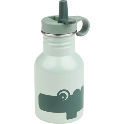 Done by Deer Бутилка за вода Done by Deer Croco със сламка зелена (1011343)