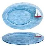 3D the glassware company D-Плато овал 21х34см(1345-94-012)sail (0103235)