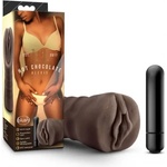 Blush Novelties Вибриращ мастурбатор от кибер кожа Alexis кафяв