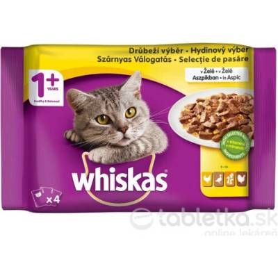 Whiskas Hydinový výber v želé 4 x 100 g