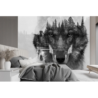 Gario Fototapeta Vlk a les Vliesová Rozměry200 x 140 cm