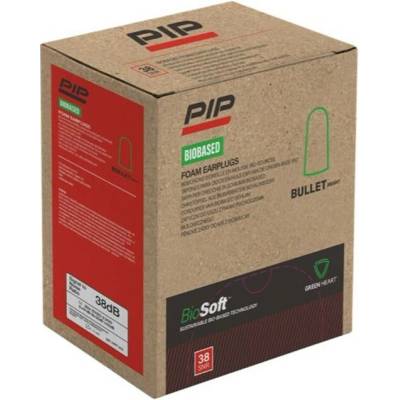 PIP Mega Bullet BioSoft Biologicky rozložitelné špunty do uší38 dB SNR 200 párů