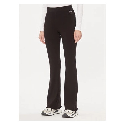 Tommy Jeans Текстилни панталони DW0DW17311 Черен Flare Fit (DW0DW17311)