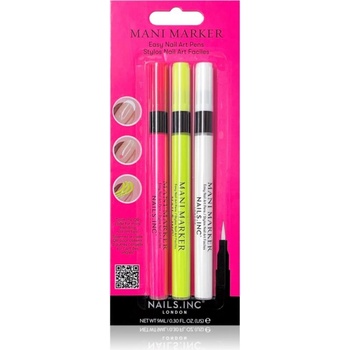 Nails Inc. Mani Marker sada ozdobný lak na nechty v aplikačnom pere 3 x 3 ml