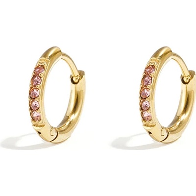 ORNAMENTI Pozlacené náušnice Rose Zircon gold OOR800189
