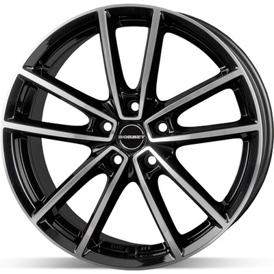 Borbet W 7x17 5x112 ET43 black polished