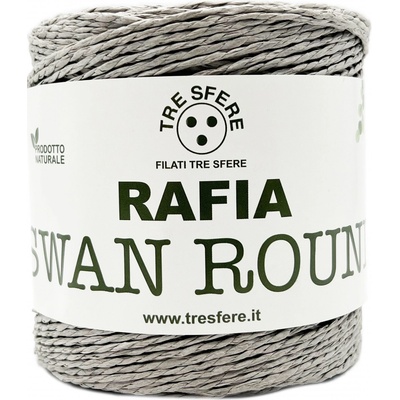 Lýko Rafia Swan Round šedá
