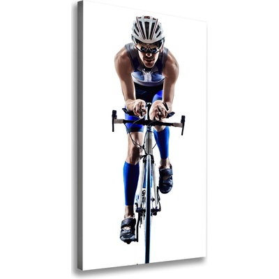 Vertikálny foto obraz na plátne do obývačky Cyklista 50x100 cm
