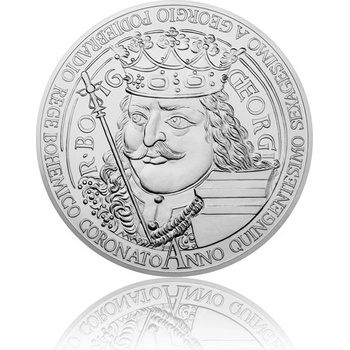 Česká mincovna stříbrná kilogramová mince Jiří z Poděbrad stand 1000 g