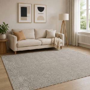 vidaXL Килим Бежово 190 x 300 cm 100% полиестер 3 mm Пере се (42041650)