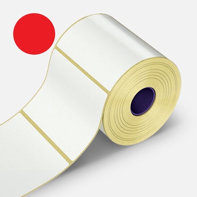 CDRmarket Самозалепващи етикети 32x20 mm, 2000компютри червени термо, роля (ETRL-32x20-R-T)