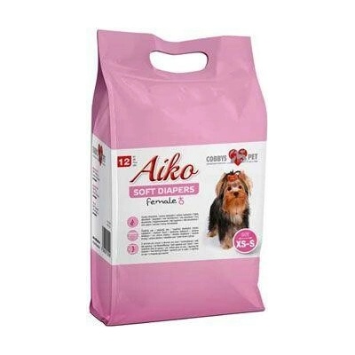 Plienky pre psy Aiko Soft Diapers 20 x 28cm 12ks
